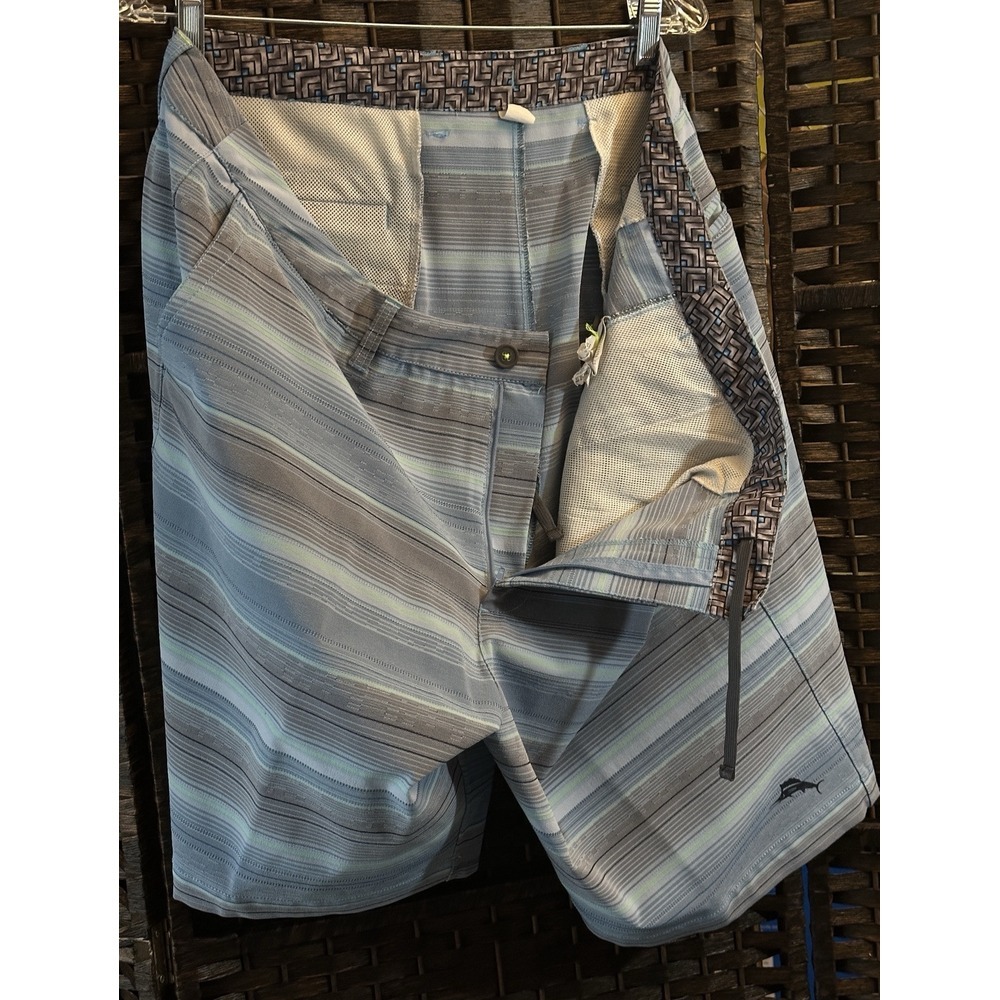 Tommy Bahama Mens Plaid Polyester Shorts 42 Island Active Lightweight - Picture 4 of 7
